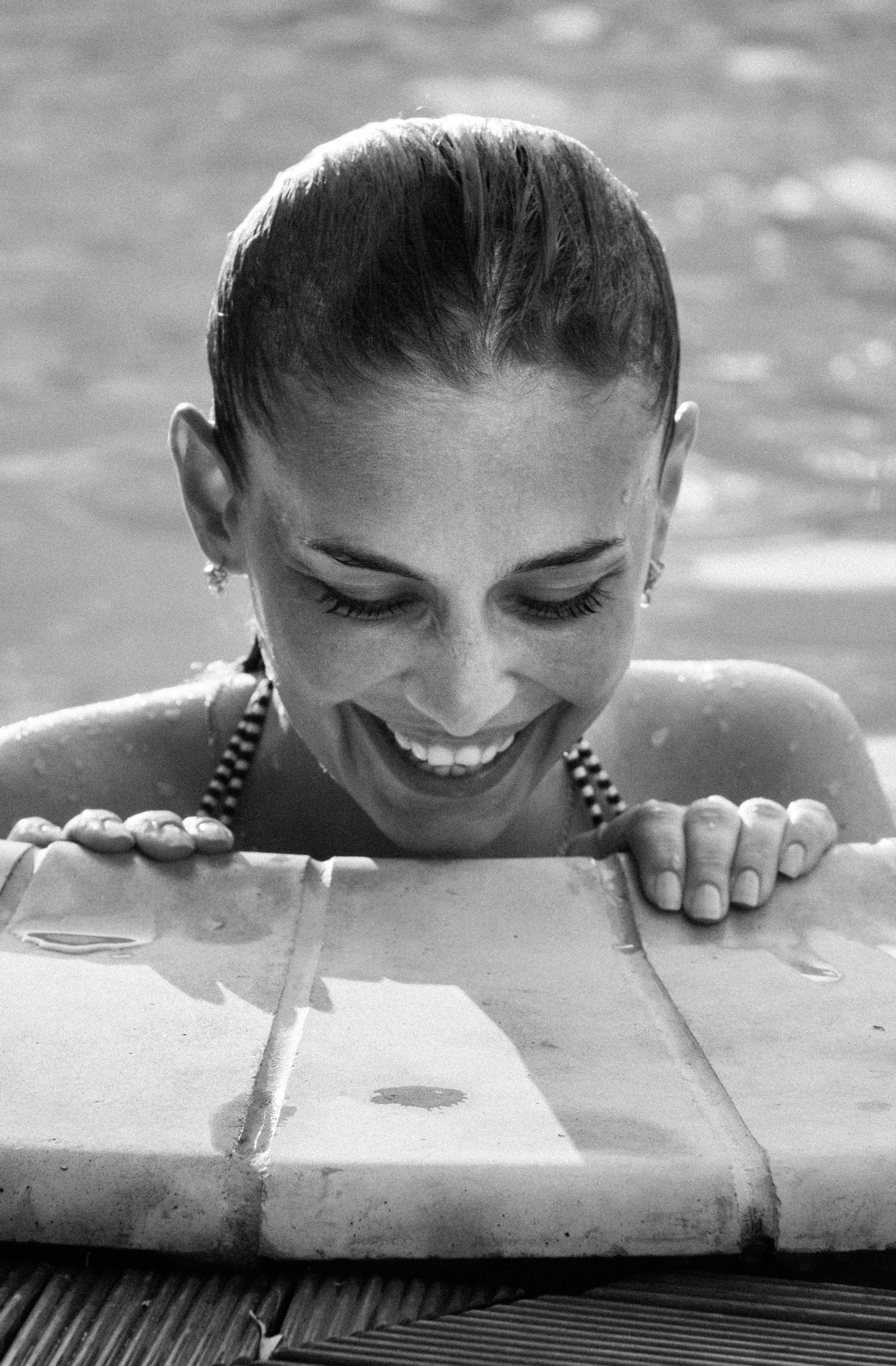 Woman in a pool
