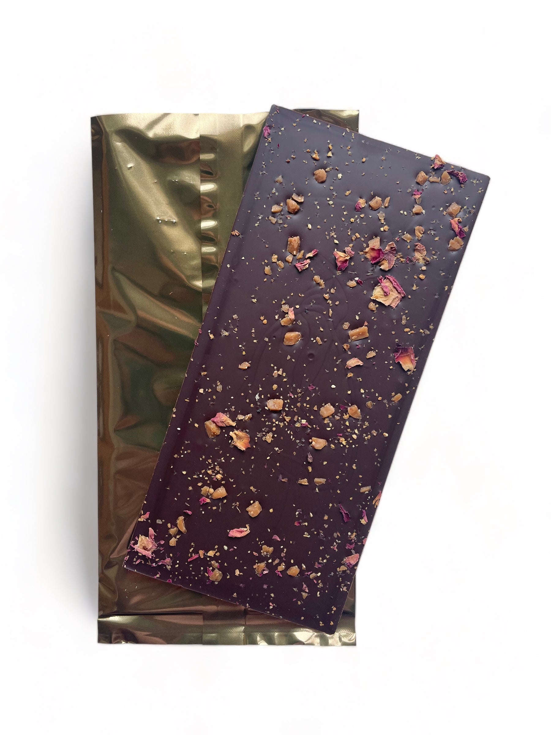 BOTANICAL WONDER BAR - 72% Dark Chocolate with Blood Orange & Elderflower